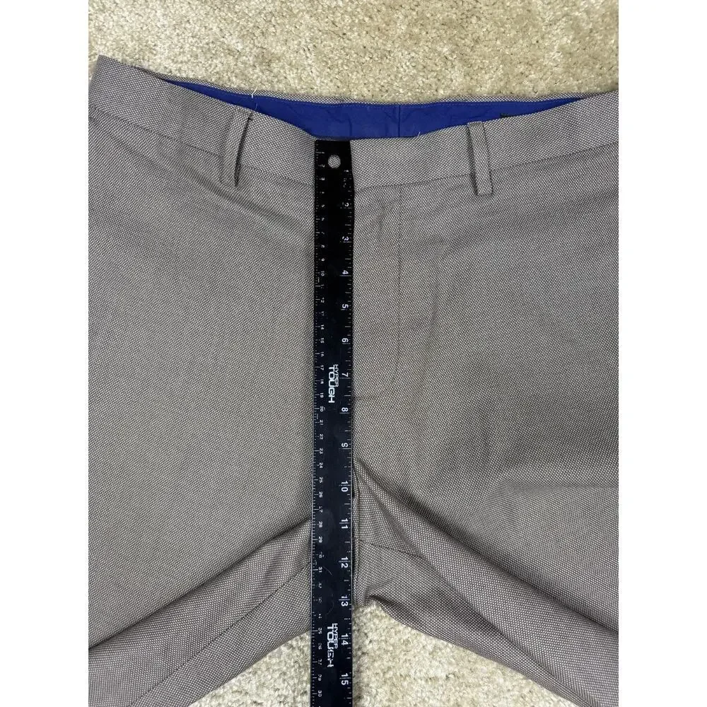 Banana Republic Mens Pants Gray Sz 33x32 Non-Iron Standard Fit 100% Cotton B291